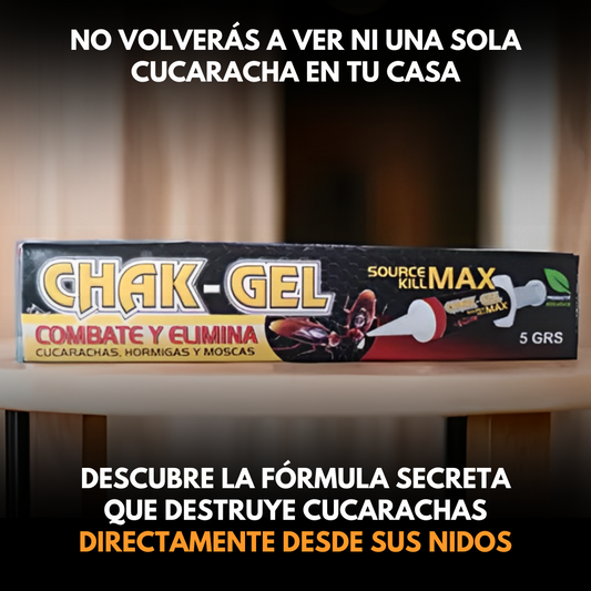 Chak Gel® 🪳 ¡Se les acabó la fiestica a las cucarachas!